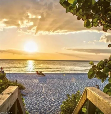 Iconic Naples sunsets just a short bike ride away at Bluebill and Vanderbilt Beach