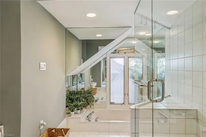 Sunken Tub and Walk-in Shower