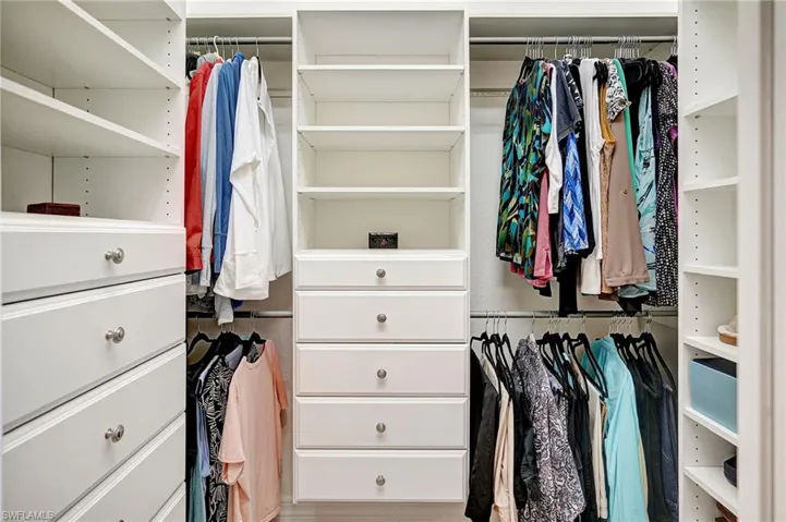 View of spacious closet