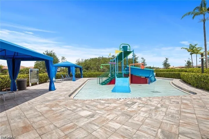 Communal playground with a gazebo