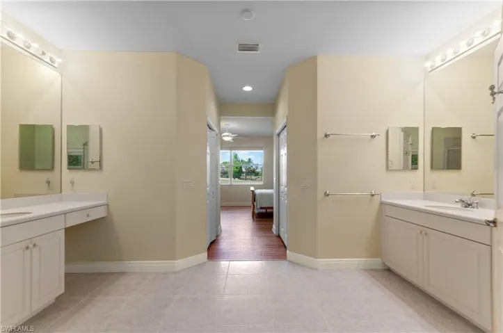 Master Bath with dual vanities