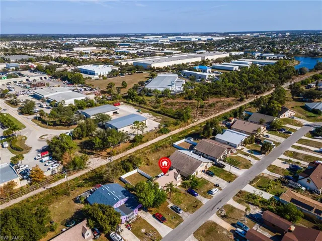 Aerial overview of property's location