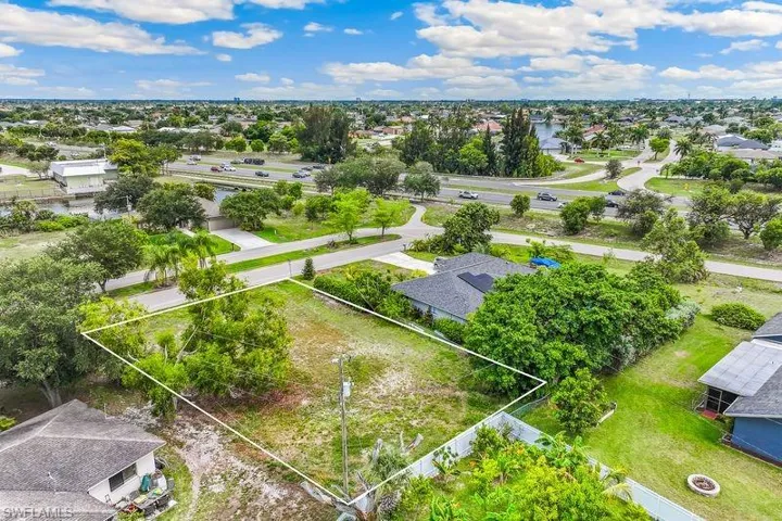 Vacant land parcel looking southeast