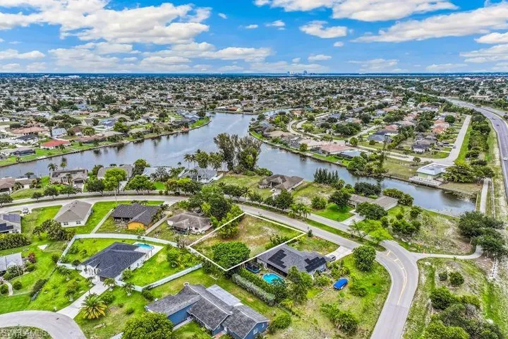 Aerial perspective of the property looking northeast.