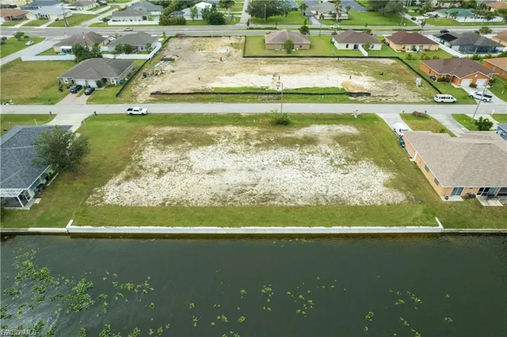 Aerial view of residential area