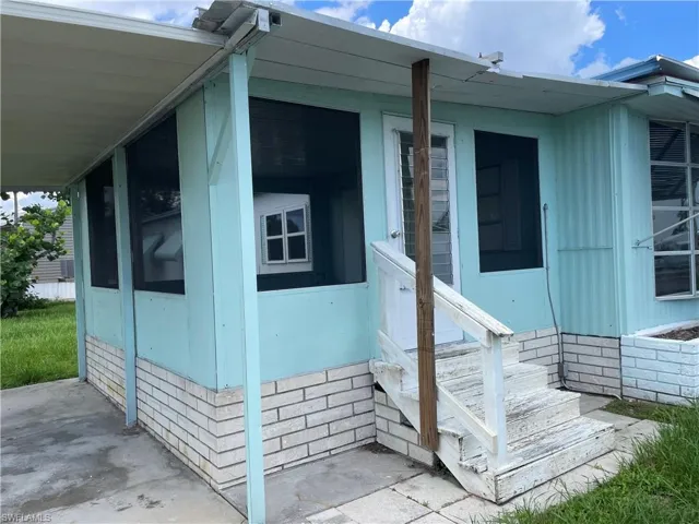 View of exterior entry