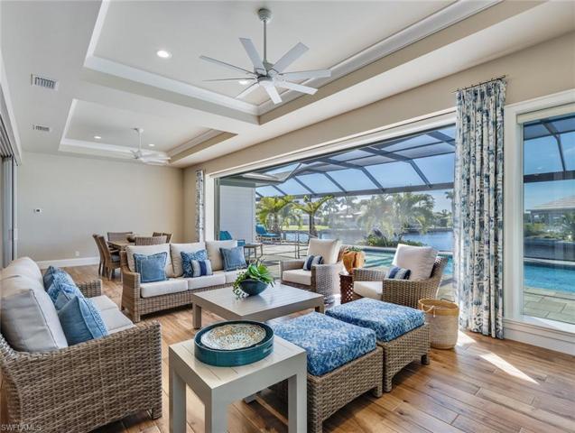An innovative design, this extension of the great room can be converted into a separate family room by simply closing the interior sliding glass doors!