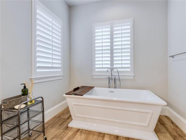 Master bath relaxation tub.