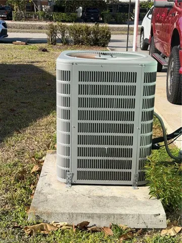 Exterior view of a central air condition unit