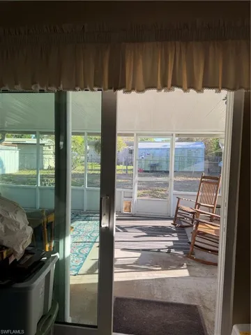 View of doorway to outside