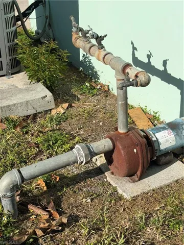 Exterior view of a central air condition unit