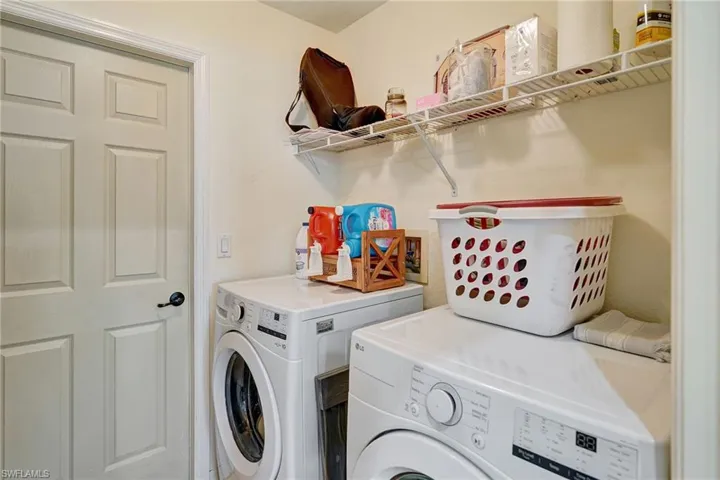Laundry Room with open Pantry (not pictured) across from Washer/Dryer hookups