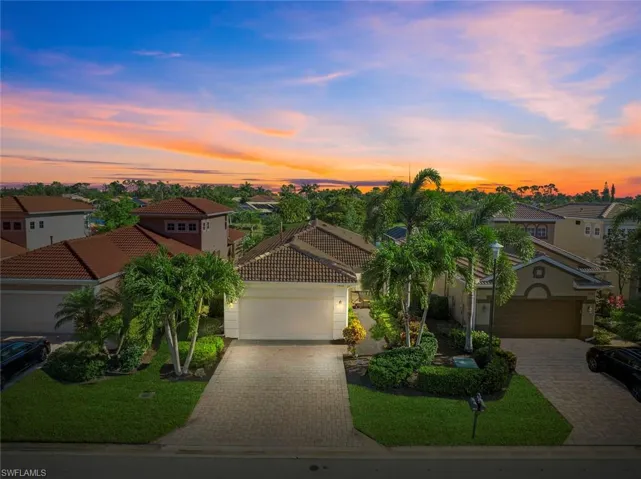 Aerial view of front of home