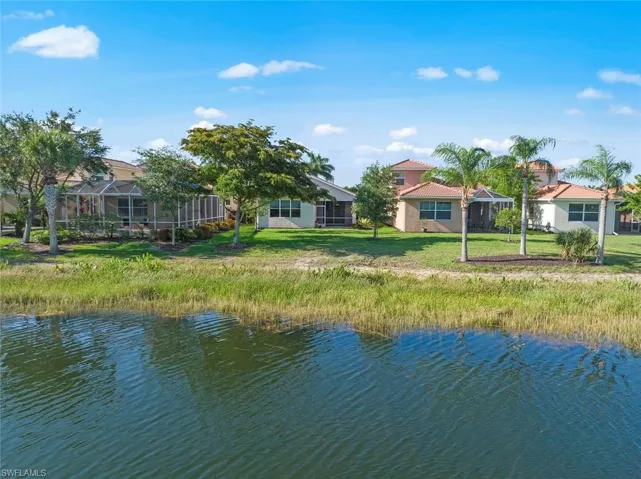 Aerial view of rear of home