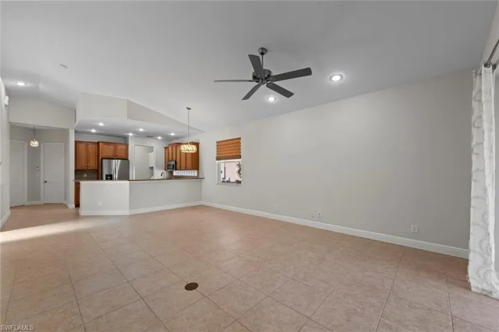 View of great room looking back at kitchen
