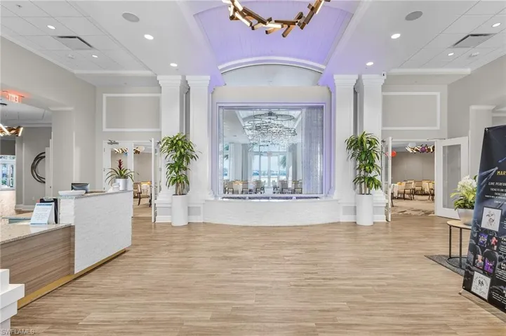 Welcoming entry to the clubhouse at Colonial.