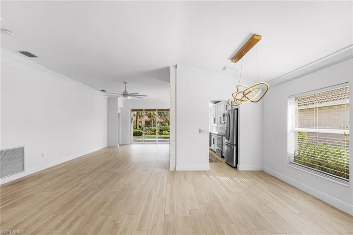 Large open floor plan, waiting for your decorating touches.