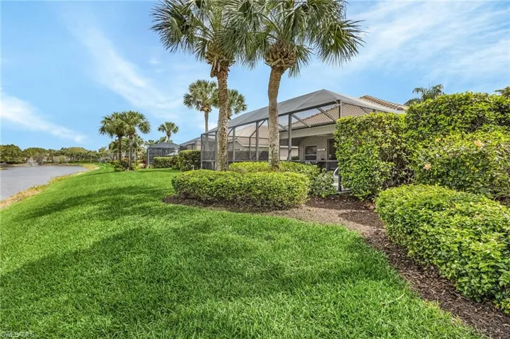Plenty of green space around this lovely home.