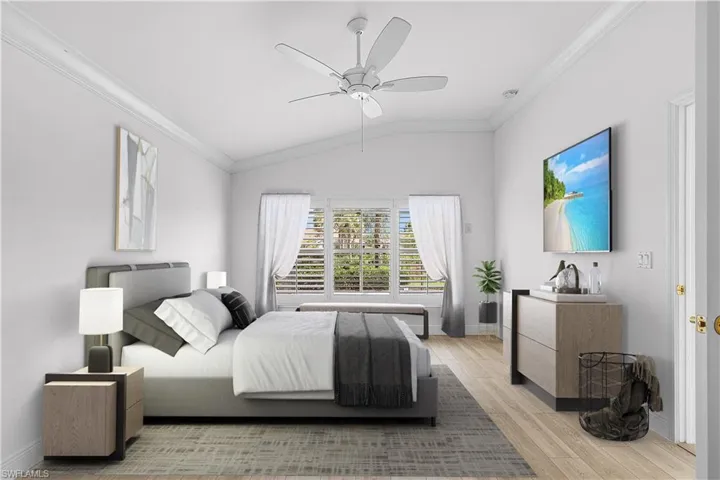 Virtual Staging of the owner's suite.