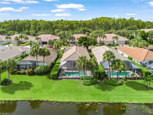 Aerial view of the back elevation.