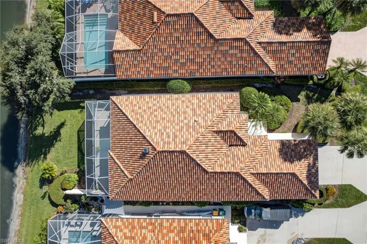 View from above of property