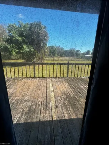Back patio.