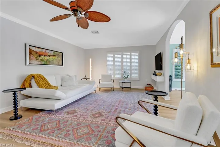 Stylish Living Room with designer furniture