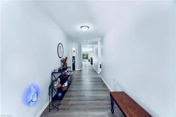 Hall featuring hardwood / wood-style floors