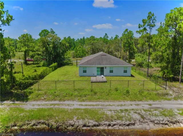 View of front of home with a front lawn