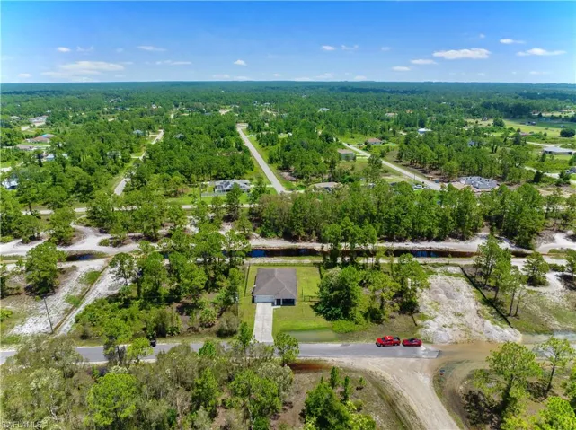 Birds eye view of property