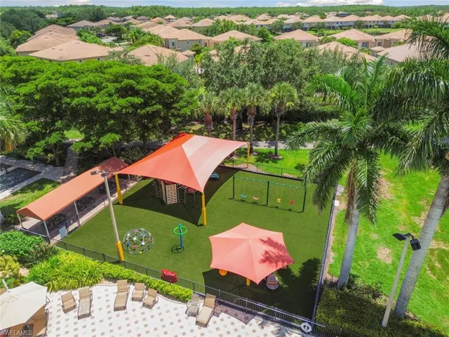 Birds eye view of property