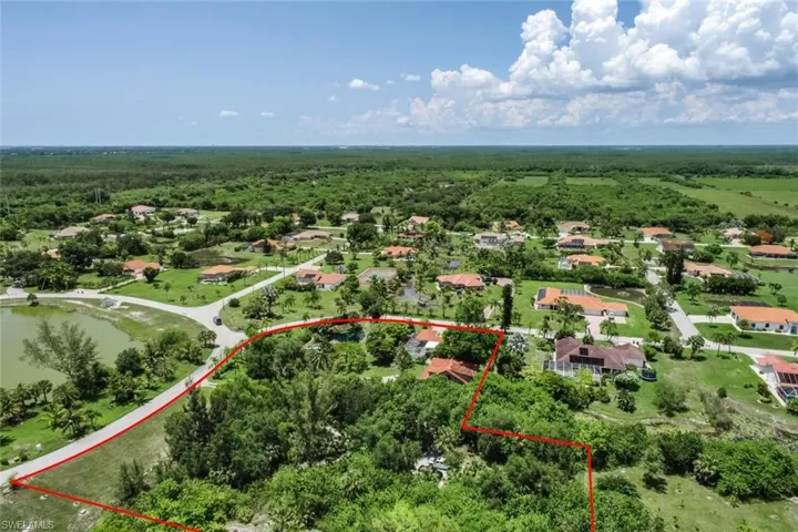 Birds eye view of property