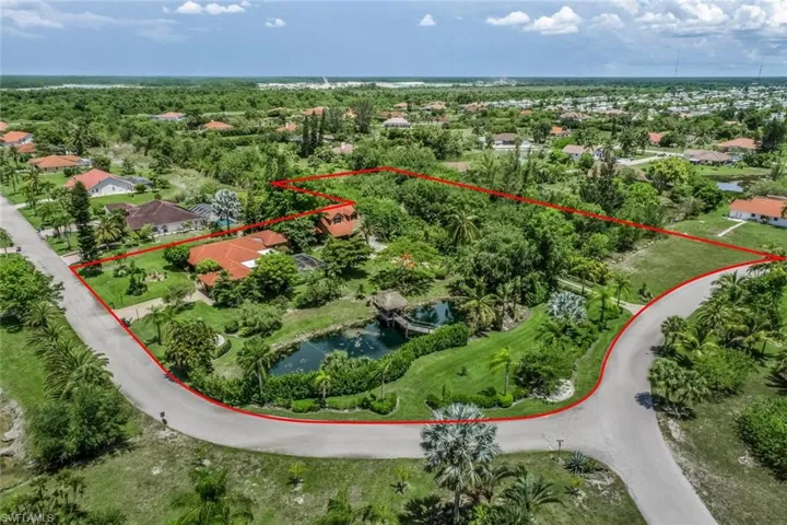 Bird's eye view of two lots
