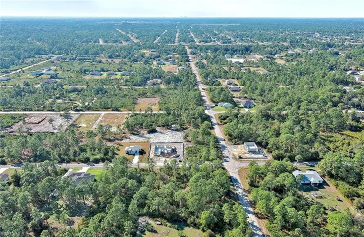 Aerial view of property's location