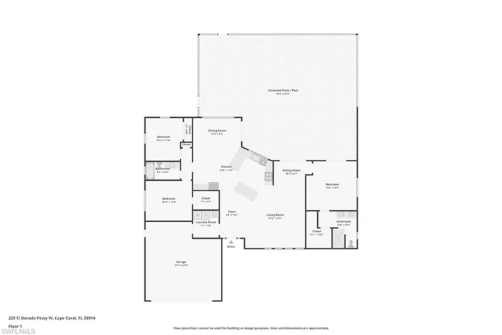 View of floor plan / room layout