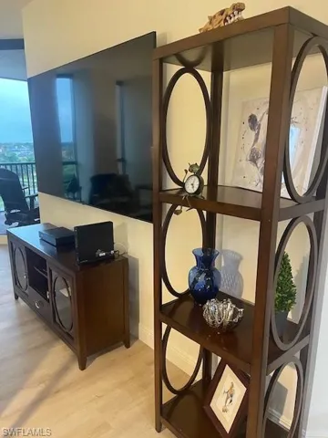 Detailed view of wood finished floors