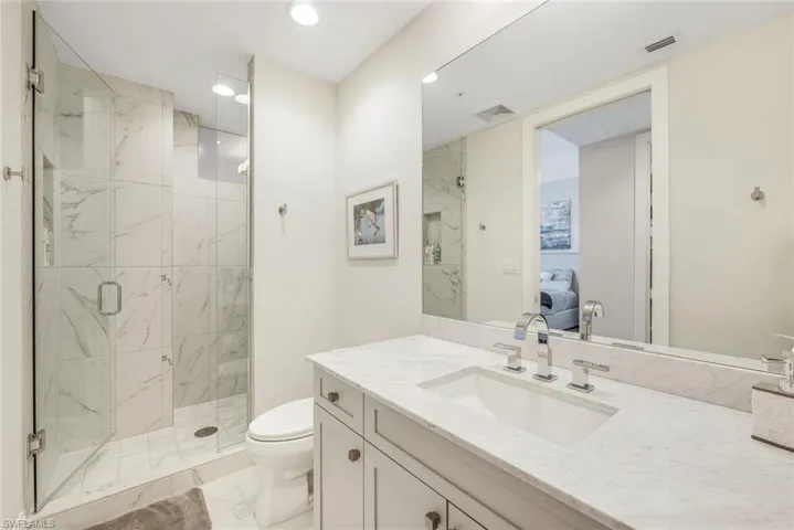 En suite bathroom.