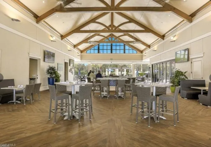 Breezeway bar and restaurant which is offered as part of country club membership.