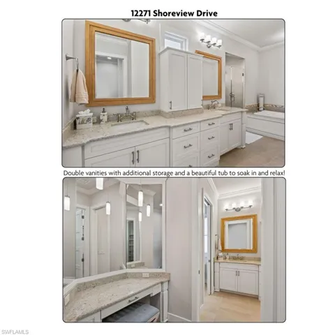 Not your ordinary average bathroom - its all in the details - makeup vanity, double sinks, separate walk in shower and soaking tub - your own spa retreat in your own home!