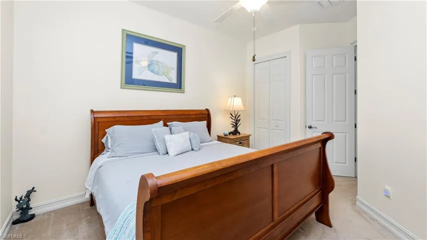2nd Bedroom with a closet and ceiling fan