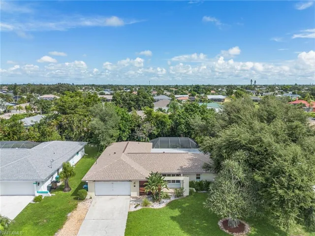 Birds eye view of property