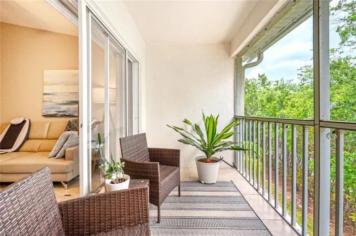 Lanai with preserve view