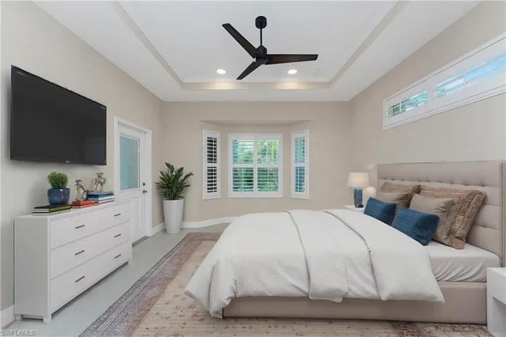 Virtually furnished Primary Bedroom