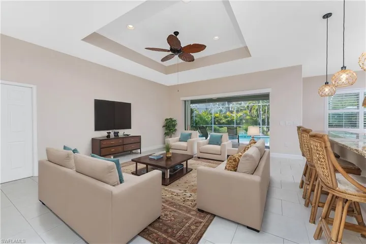Virtually furnished Great Room