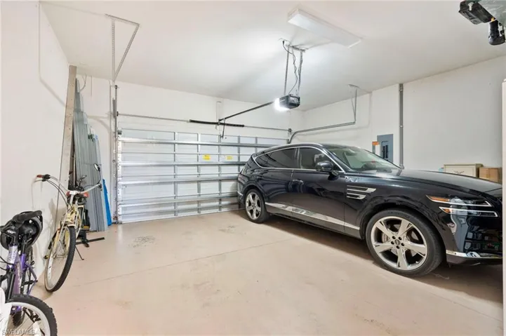 Garage with electric panel