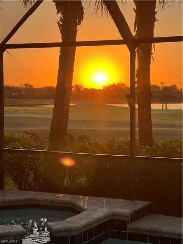 Sunrise view from pool area