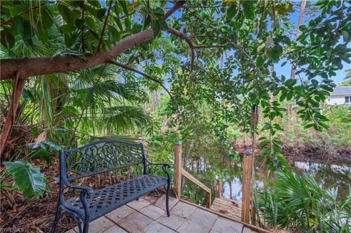 Rear Sitting Area Overlooks Dock/Canal