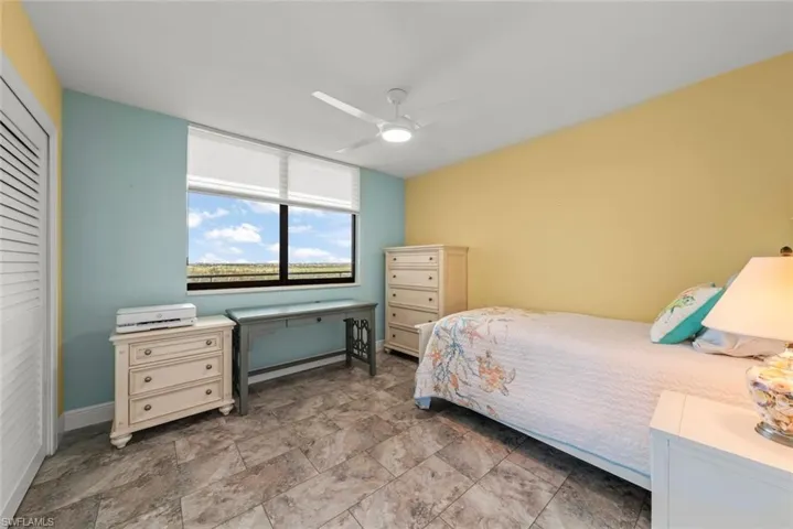 Guest bedroom also has  back bay views