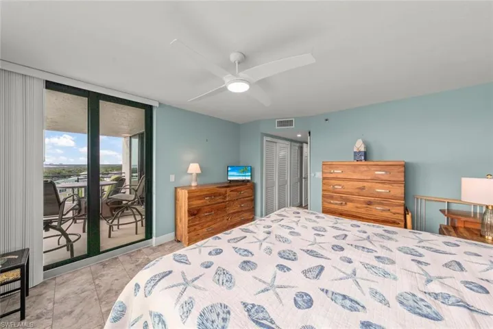 The sliding glass doors lead to the lanai