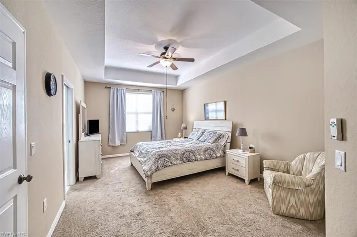 Large primary bedroom with 2 large walk in closets